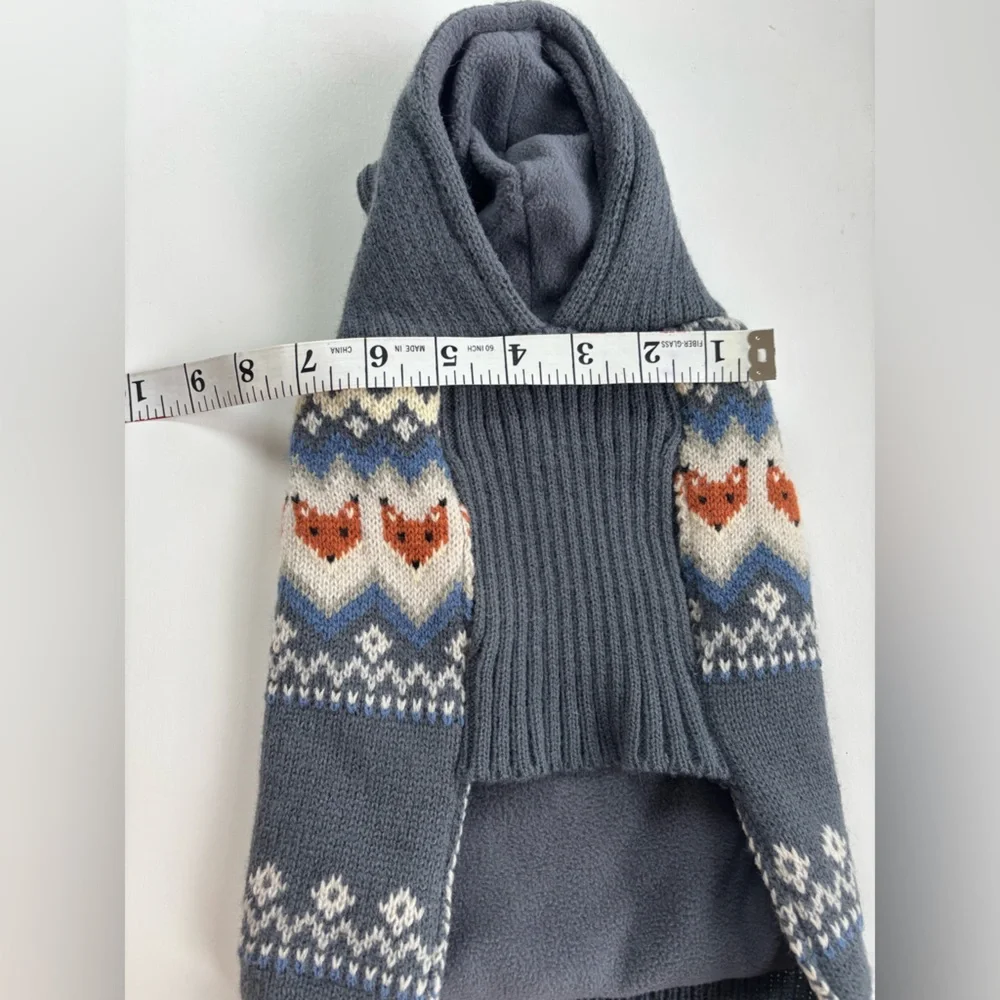Telluride Clothing company x small dog sweater fox print